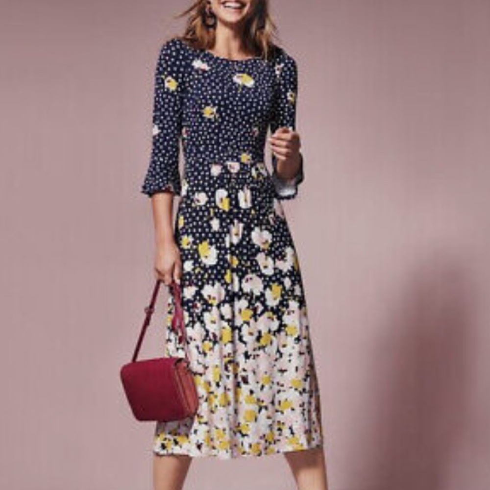 Boden Blossom Jersey Dress